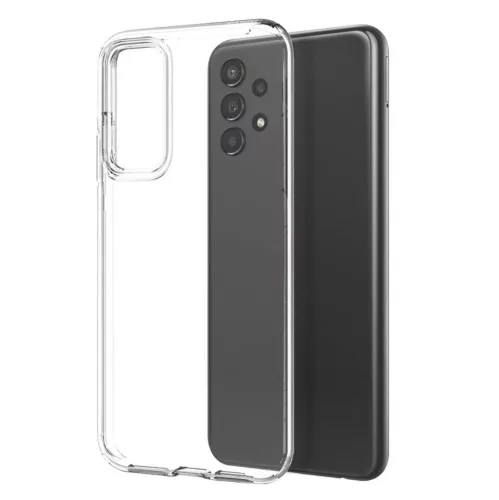 Set folie si husa Samsung Galaxy A53 5G, sticla transparenta si TPU transparent 2 mm