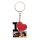 Breloc metalic personalizat cu poza ta, model I love