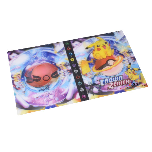 Album Pokemon CrownZenith, Stone, compartimentat pentru 240 carti, 3D lenticular, Planets