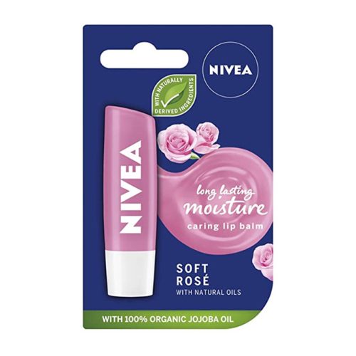 Balsam pentru buze Nivea Lip Care Soft Rose, 4.8g