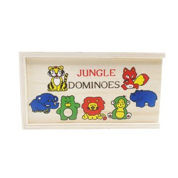 Jucarie de lemn Jungle Dominoes