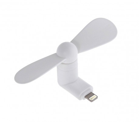 Mini ventilator cu conector Lightning pentru iPhone/iPod, alb