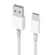 Cablu de date si incarcare USB Type-C Huawei AP71, alb