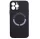 Husa Apple iPhone 14 Pro Max, Magsafe Silicone, microfibra, protectie camere, neagra