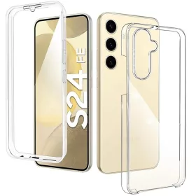   Husa protectie Samsung Galaxy S24 FE (fata + spate) Fully PC & PET 360°, transparenta
