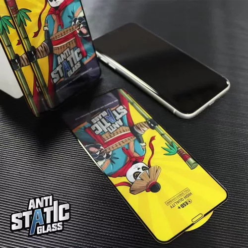 Folie sticla Apple iPhone 17, Kungfu Panda, Antistatic Glass ESD +, margini negre