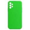 Husa Samsung Galaxy A13 4G Luxury Silicone, catifea in interior, protectie camere, verde neon