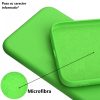 Husa Samsung Galaxy A13 4G Luxury Silicone, catifea in interior, protectie camere, verde neon
