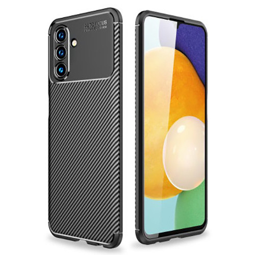 Husa Carbon Fiber pentru Samsung Galaxy A13 5G, aspect carbon, neagra