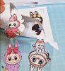 Sticker pentru tricouri sau alte materiale textile albe, 13 x 13 cm, model Stitch 1