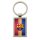 Breloc metalic dreptunghic, inel de sustinere metalic, echipa de fotbal,model 4