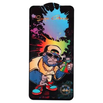   Folie sticla Samsung Galaxy A24, Monkey Full Glue, margini negre