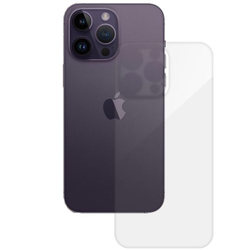 Folie TPU Apple iPhone 14 Pro Max, XO Hydrogel, HD/Mata, ultra subtire, regenerabila, transparenta - spate