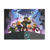 Puzzle 80 piese, 20 x 15 cm, personaje Minecraft, model 2