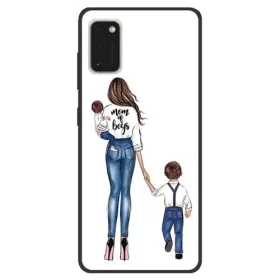   Husa de protectie pentru Samsung Galaxy A41, hibrid TPU + PC, model Mom of Boys