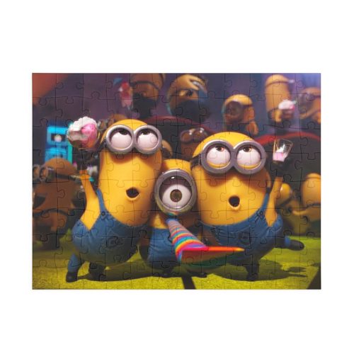 Puzzle 80 piese, 20 x 15 cm, personaje Minions, model 2