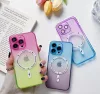 Husa Apple iPhone 14 Plus, Magsafe Gradient TPU, geam protectie camere, albastru/mov