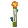 Termometru din lemn in forma de floare, 25 cm