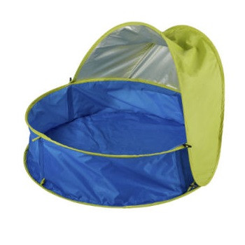 Mini piscina pop-up copii/ animale companie Kidland, fara umflare, 91 x 60 cm, albastru/verde