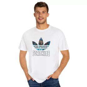   Tricou personalizat alb, copii/adulti, design AdiFortnite, modal, diverse marimi
