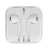 Casti audio cu microfon Megabass, conector jack 3.5 mm, albe