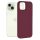 Husa Apple iPhone 15, Luxury Silicone, catifea in interior, burgundy