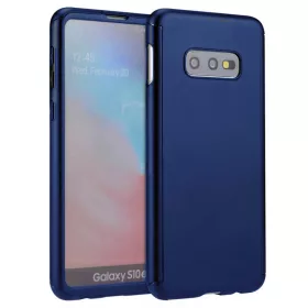   Husă Full Cover 360° pentru Samsung Galaxy S10e (față + spate), albastra