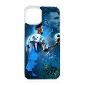   Husa iPhone 14 Pro, TPU flexibil, margini transparente, Messi2