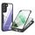 Husa Samsung Galaxy S21 FE, Luxury 360° (fata + spate), protectie camere, negru cu spate transparent