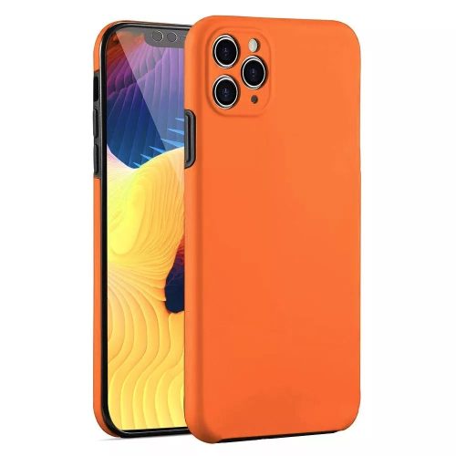 Husa protectie Huawei Y6P (fata + spate) Fully PC & PET 360°, portocalie