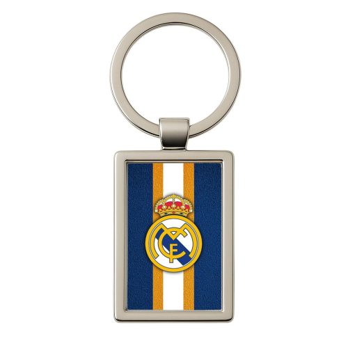 Breloc metalic dreptunghic, inel de sustinere metalic, echipa de fotbal,model 2