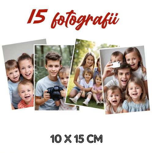 Set 15 fotografii cu imaginea ta, 10 x 15 cm