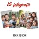 Set 15 fotografii cu imaginea ta, 10 x 15 cm