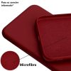 Husa Apple iPhone XR Luxury Silicone, catifea in interior, protectie camere, burgundy