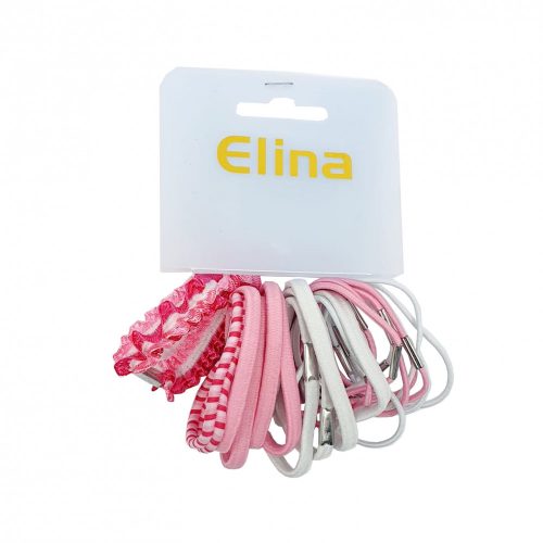 Set elastice de par Elina, 20 de bucati, roz