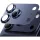 Folie de sticla Apple iPhone 17 Pro Max, protectie lentile camera spate, margine Deeep Blue