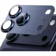 Folie de sticla Apple iPhone 17 Pro Max, protectie lentile camera spate, margine Deeep Blue