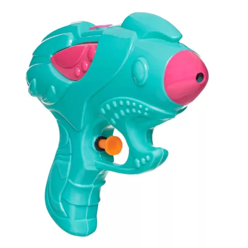 Pistol de apa, 18 cm, plastic, turcoaz/roz fucsia