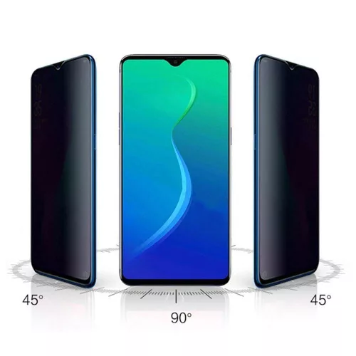 Folie de sticla Samsung Galaxy A10, Full Glue Privacy, margini negre
