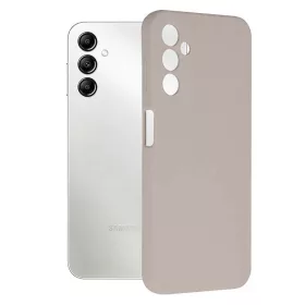   Husa Samsung Galaxy A54 5G, Luxury Silicone, protectie camera, catifea in interior, bej