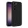 Husa Samsung Galaxy S22, Luxury Silicone, catifea in interior, protectie camere, neagra