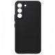 Husa Samsung Galaxy S22, Luxury Silicone, catifea in interior, protectie camere, neagra