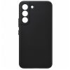 Husa Samsung Galaxy S22, Luxury Silicone, catifea in interior, protectie camere, neagra