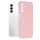 Husa Samsung Galaxy A25, Luxury Silicone, protectie camera, catifea in interior, roz deschis