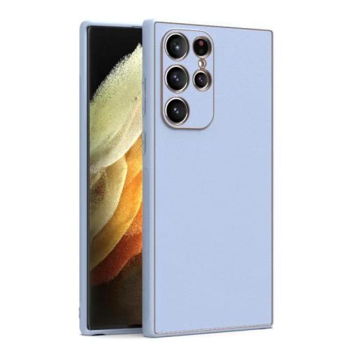 Husa Samsung Galaxy A35, Yolo Eco-Leather, piele ecologica, albastru deschis