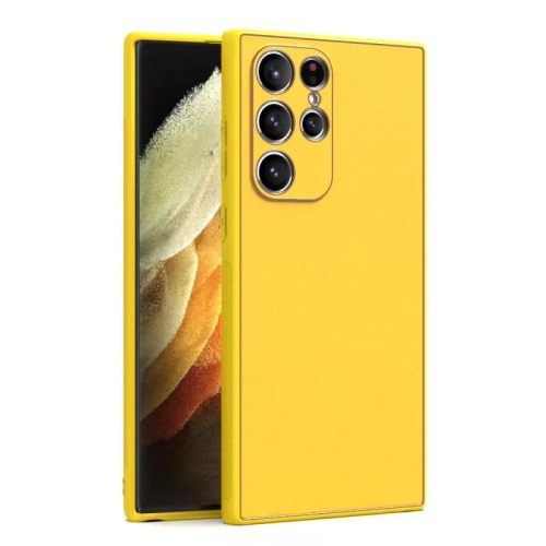 Husa Samsung Galaxy A05s, Yolo Eco-Leather, piele ecologica, galbena
