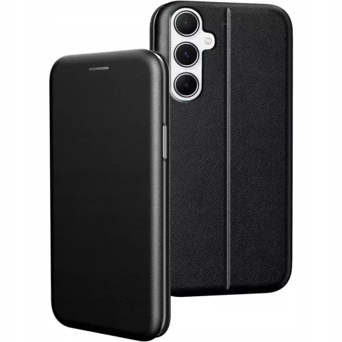 Husa Samsung Galaxy A56, Prestige Book, inchidere magnetica, neagra