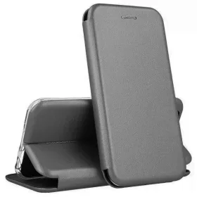   Husa Xiaomi Redmi 14C, Prestige Book, inchidere magnetica, argintie