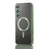 Husa Samsung Galaxy S23, Electroplating Magsafe TPU, protectie camera, margini verzi