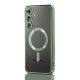 Husa Samsung Galaxy S23, Electroplating Magsafe TPU, protectie camera, margini verzi